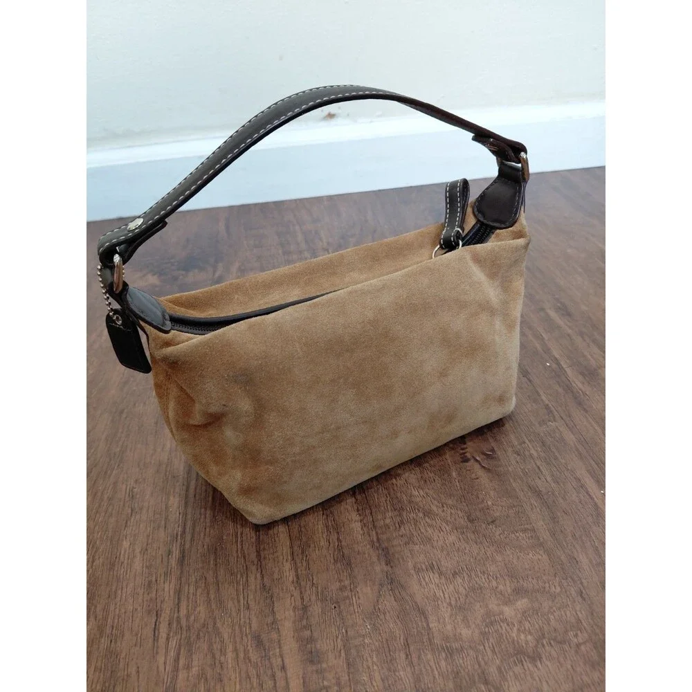 coach Mini handbag brown Suede - Picture 2 of 16